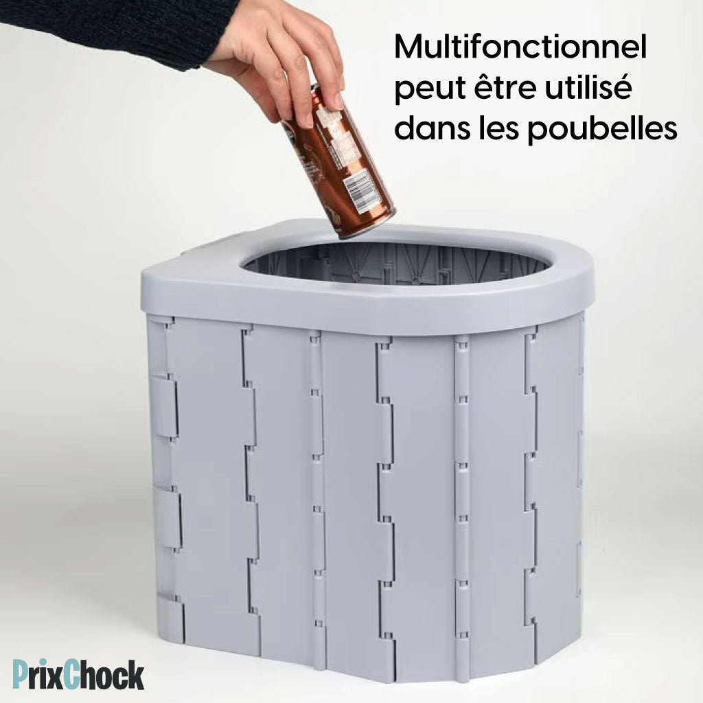 Toilette Portable et Pliable pour Voyage et Camping - Parfait pour Toute la Famille, Voiture et Longs Trajets