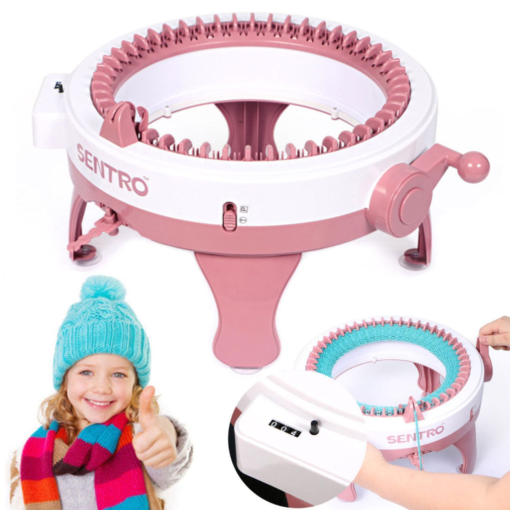 Machine à Tricoter Mini Kit : Un Outil Éducatif et Créatif pour Tricoter Écharpes, Chapeaux, Pulls et Plus !