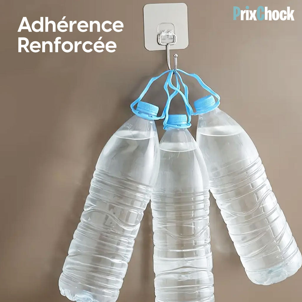 Crochets Muraux Adhésifs Ultra-Résistants – Fixation Sans Clous pour Cuisine, Salle de Bain & Bureau !