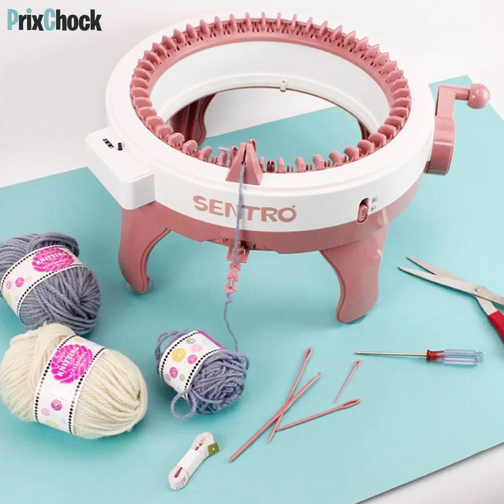 Machine à Tricoter Mini Kit : Un Outil Éducatif et Créatif pour Tricoter Écharpes, Chapeaux, Pulls et Plus !