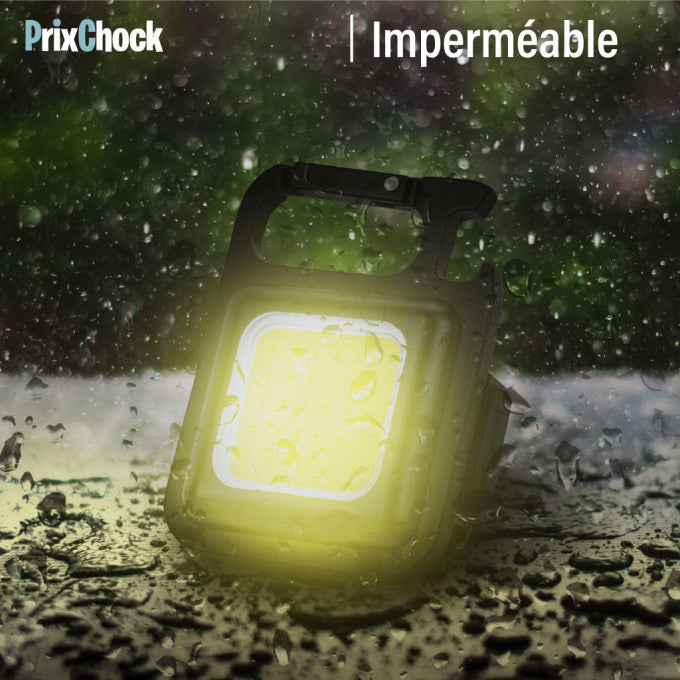 Porte-clés Mini Lampe Led Rechargeable D'inspection Multifonctionnelle Base Magnétique
