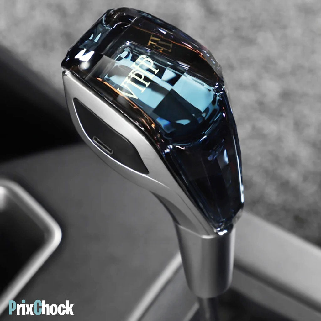 Bouton de Levier de Vitesse en Cristal Scintillant – L'Élégance au Service de Votre Voiture 🚗✨(SANS LOGO)