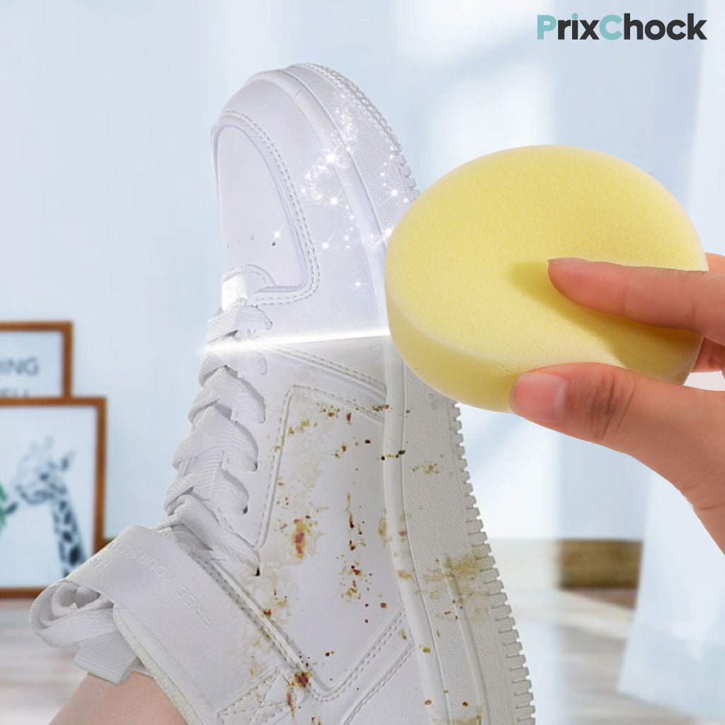 Crème Nettoyante Magique Pour Chaussures Avec Éponge Intégrée
