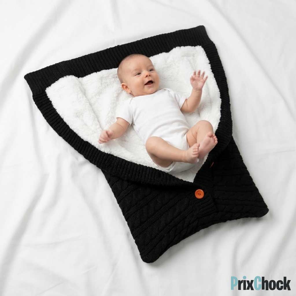 DouxBébé – Nid d’Ange Tricoté, Douceur et Chaleur pour Bébé