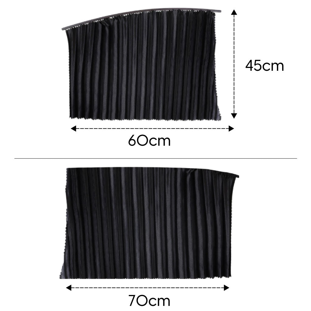 Rideaux Automobiles Noires Magnétiques Pour Vitres Latérales De Voiture.