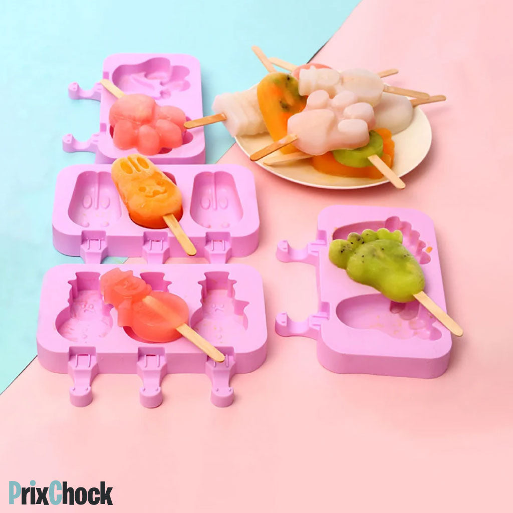 Kit Moules à Glace Réutilisables – Créez Vos Propres Glaces Maison !