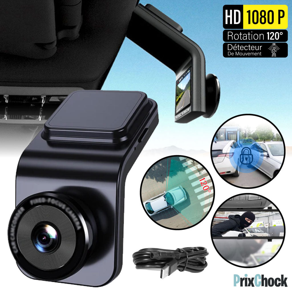 Caméra Enregistreur De Conduite De Voiture HD En Boucle 120°