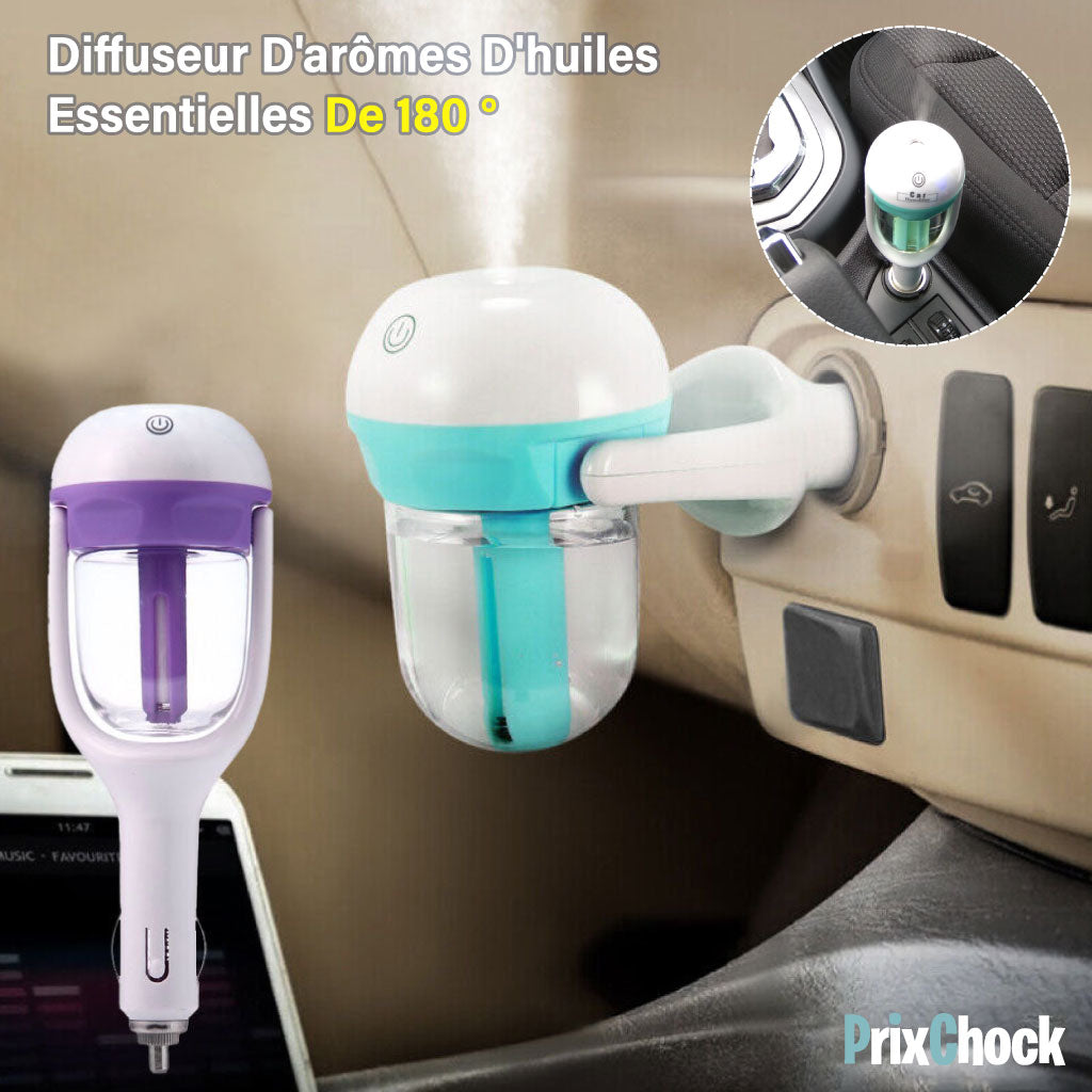 Désodorisant Ultrasonique Portatif D'humidificateur De Brume Fraîche Pour Parfumer La Voiture.
