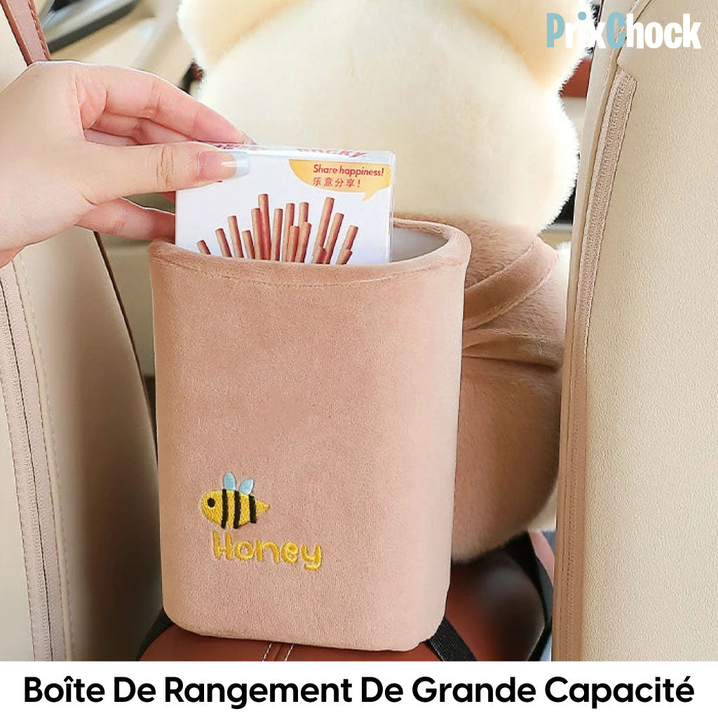 Boîte À Mouchoirs De Voiture Mignonne 2 En 1 Avec Rangement Et Poubelle Multifonctionnelle