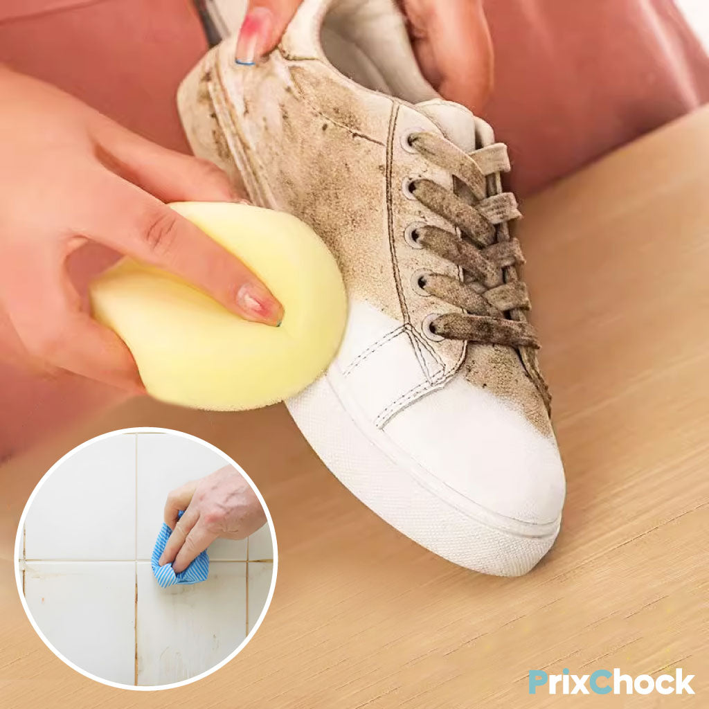 Crème Nettoyante Magique Pour Chaussures Avec Éponge Intégrée