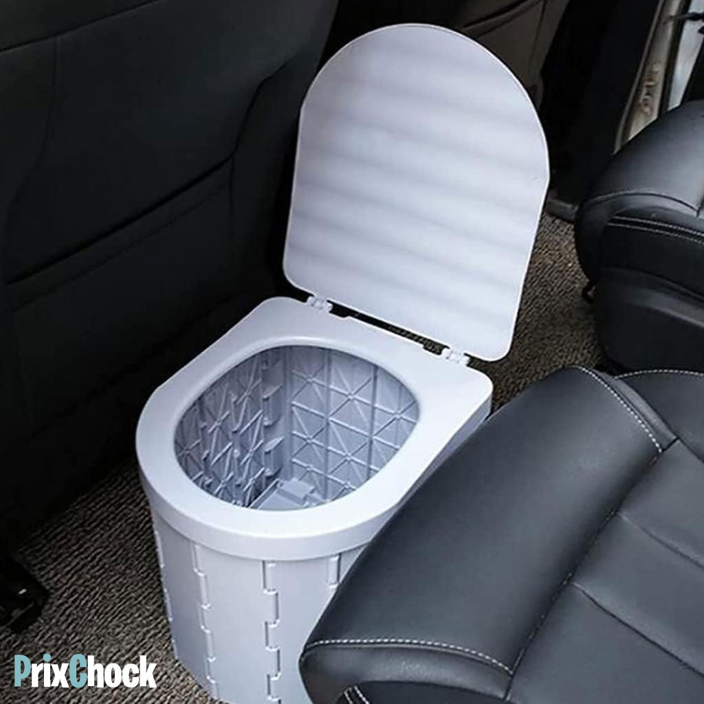Toilette Portable et Pliable pour Voyage et Camping - Parfait pour Toute la Famille, Voiture et Longs Trajets