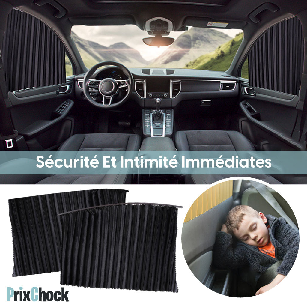Rideaux Automobiles Noires Magnétiques Pour Vitres Latérales De Voiture.