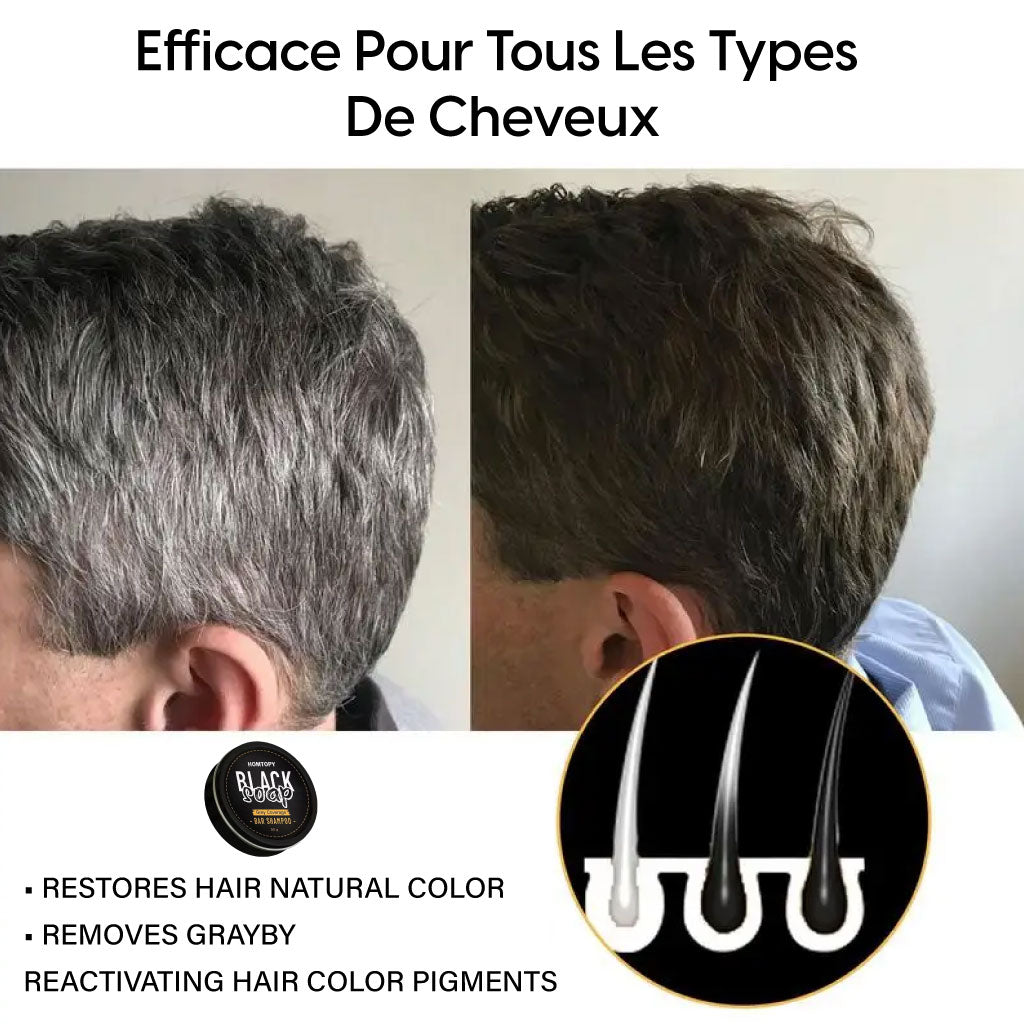 Shampoing Savon Anti-chute Et Couleur Plus Foncée – Des Cheveux Plus Forts, Moins De Chute