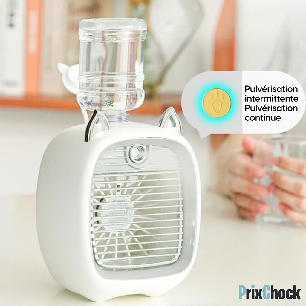 Humidificateur Ventilateur En Forme De Chat – Fraîcheur et Style pour Ton Espace !
