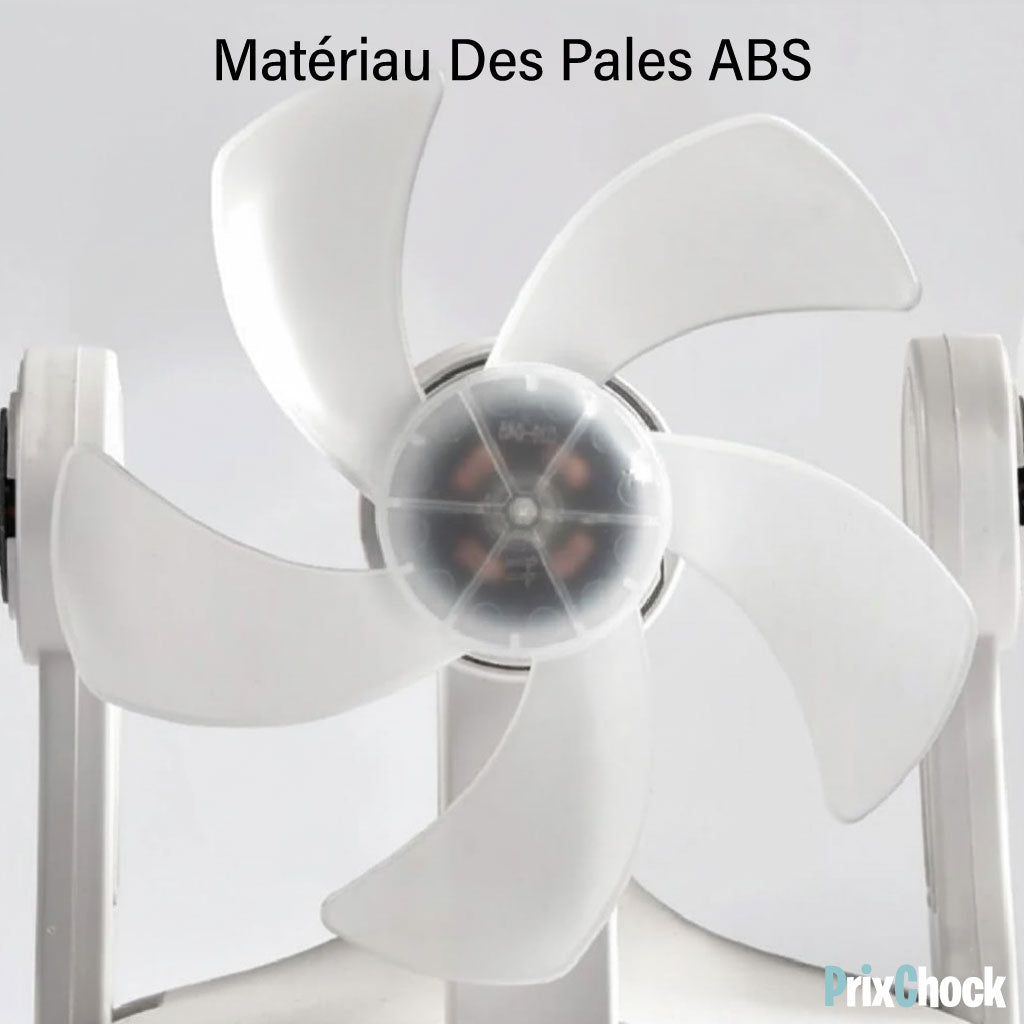 Lampe LED avec Ventilateur Pliable Télécommandée