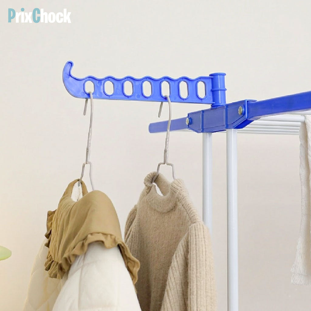 Étendoir à Linge Pliable Multi-Niveaux