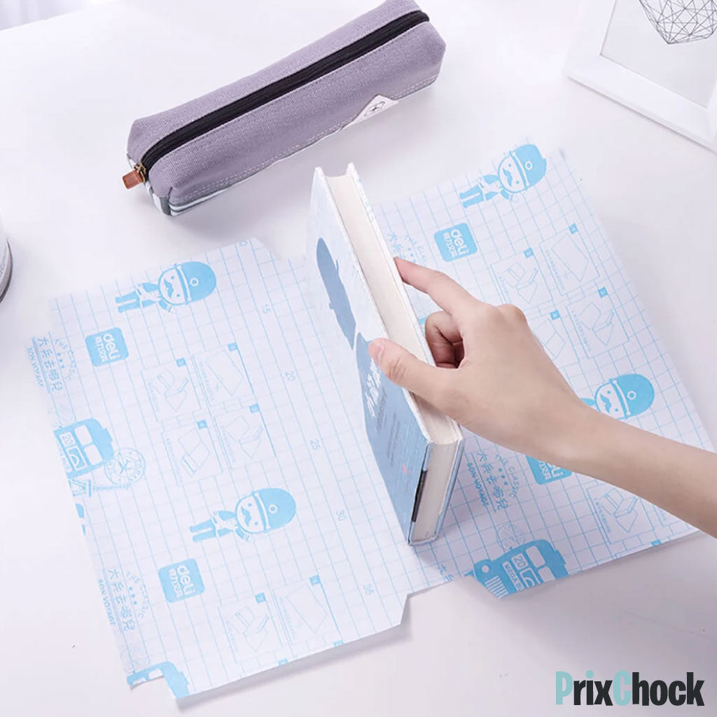 Protège-Livres Auto-Adhésifs En Plastique Pour La Rentrée Scolaire Des Enfants (50/36cm)