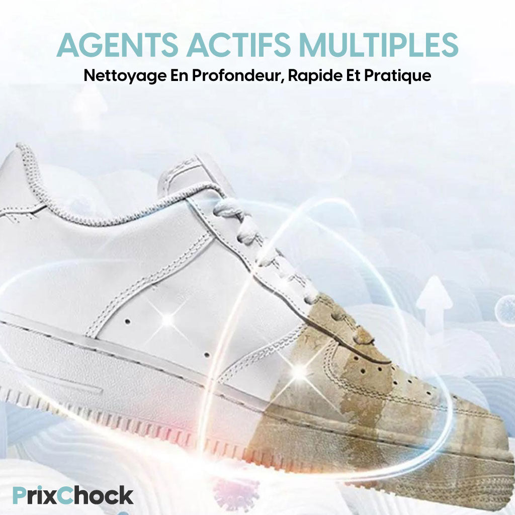 Crème Nettoyante Magique Pour Chaussures Avec Éponge Intégrée