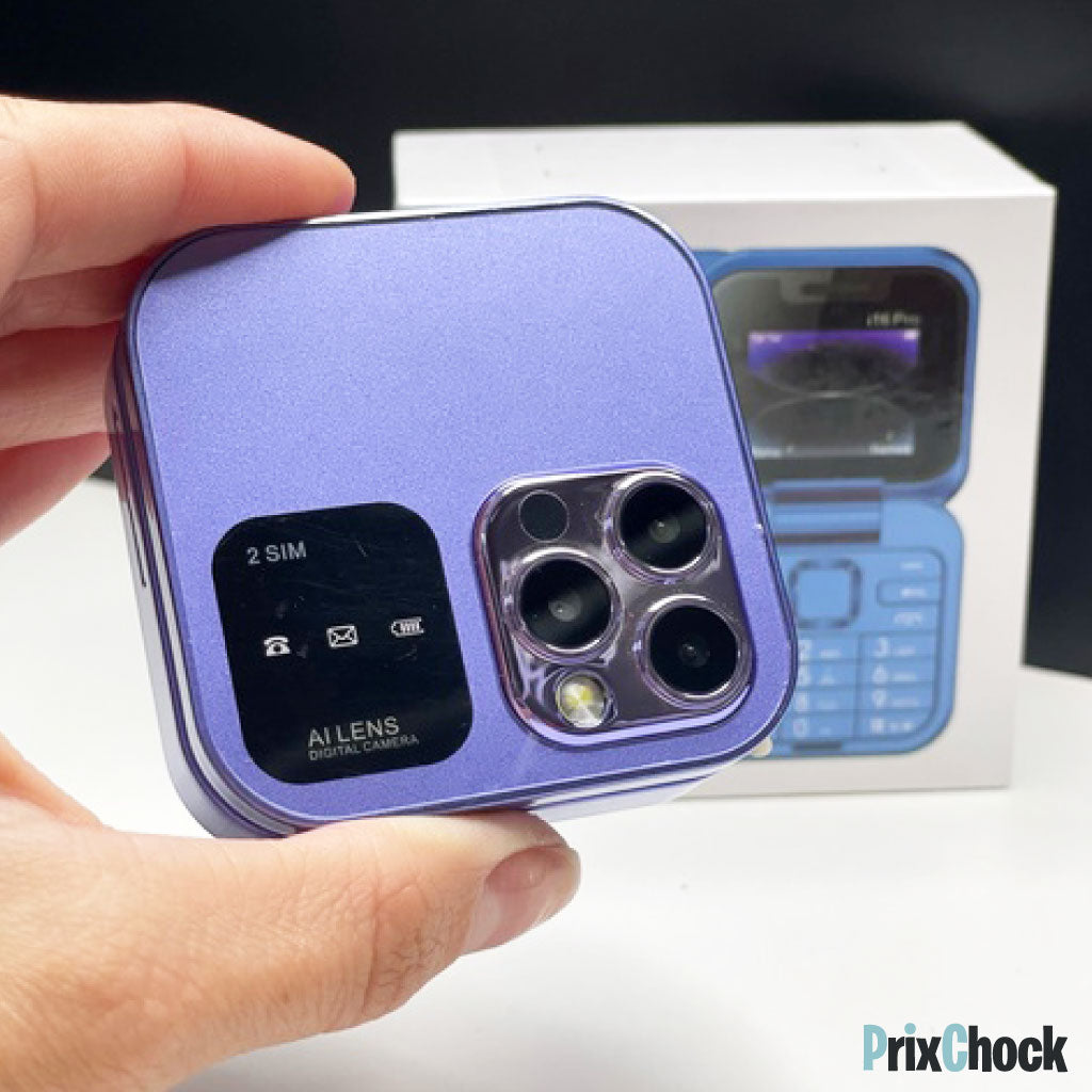 Mini Téléphone Pliable Pro-Flip, Compact Et Pratique