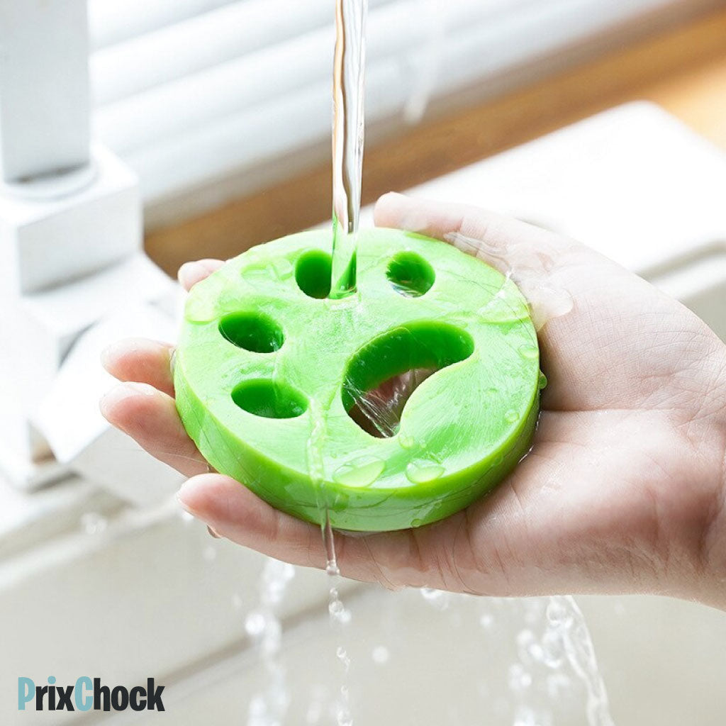Lot De 2 Boules Anti-poil Et Fourrure Réutilisables En Silicone Pour Machine À Laver !