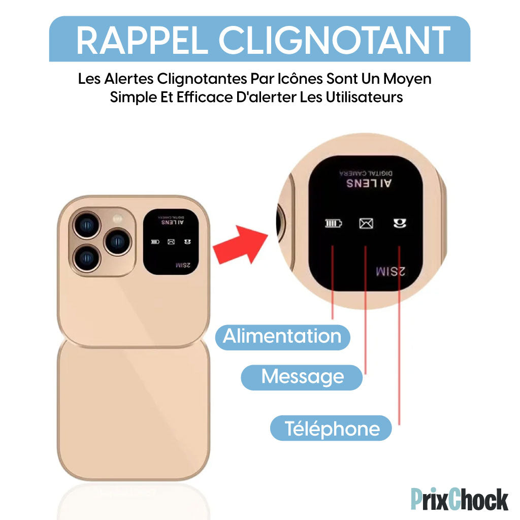 Mini Téléphone Pliable Pro-Flip, Compact Et Pratique