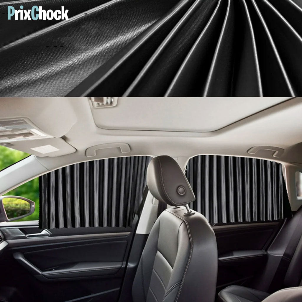 Rideaux Automobiles Noires Magnétiques Pour Vitres Latérales De Voiture.