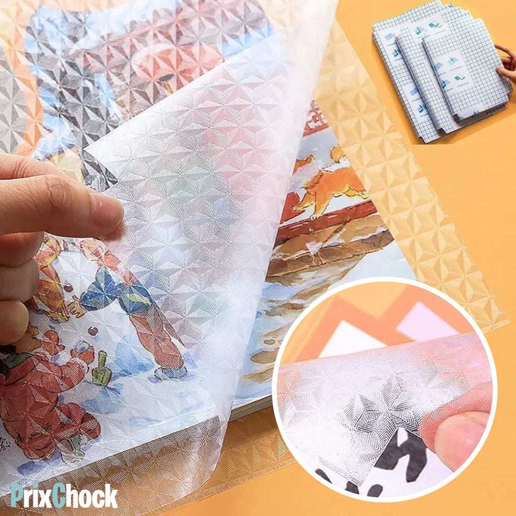 Protège-Livres Auto-Adhésifs En Plastique Pour La Rentrée Scolaire Des Enfants (50/36cm)
