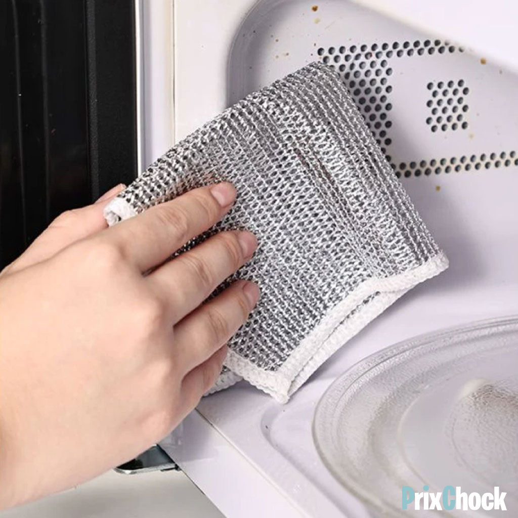Chiffons de Nettoyage Miracle en Fil Tissé – L'outil Polyvalent pour Cuisine et Maison