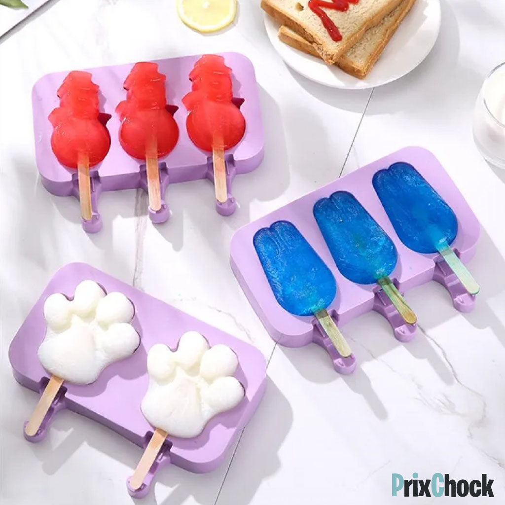 Kit Moules à Glace Réutilisables – Créez Vos Propres Glaces Maison !