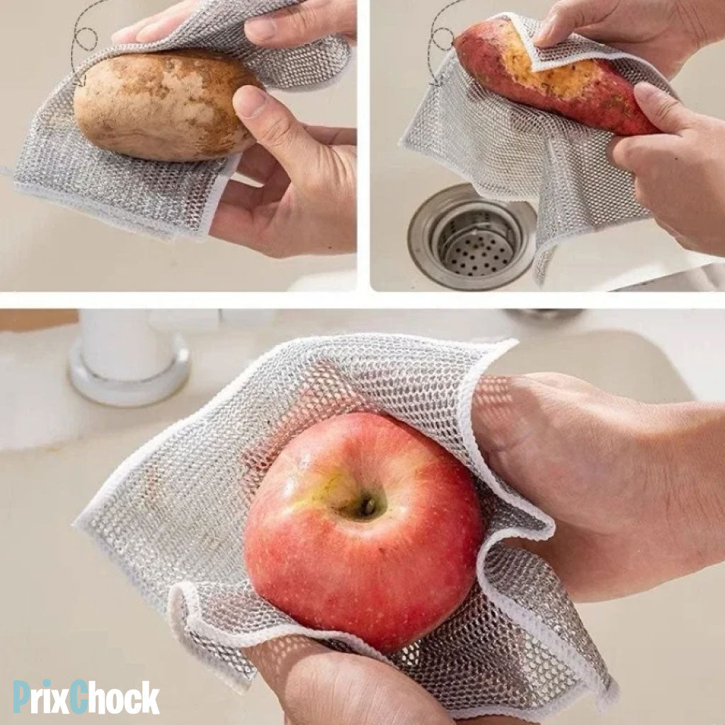 Chiffons de Nettoyage Miracle en Fil Tissé – L'outil Polyvalent pour Cuisine et Maison