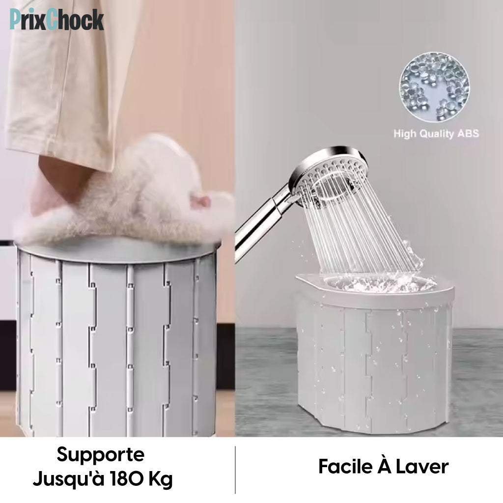 Toilette Portable et Pliable pour Voyage et Camping - Parfait pour Toute la Famille, Voiture et Longs Trajets