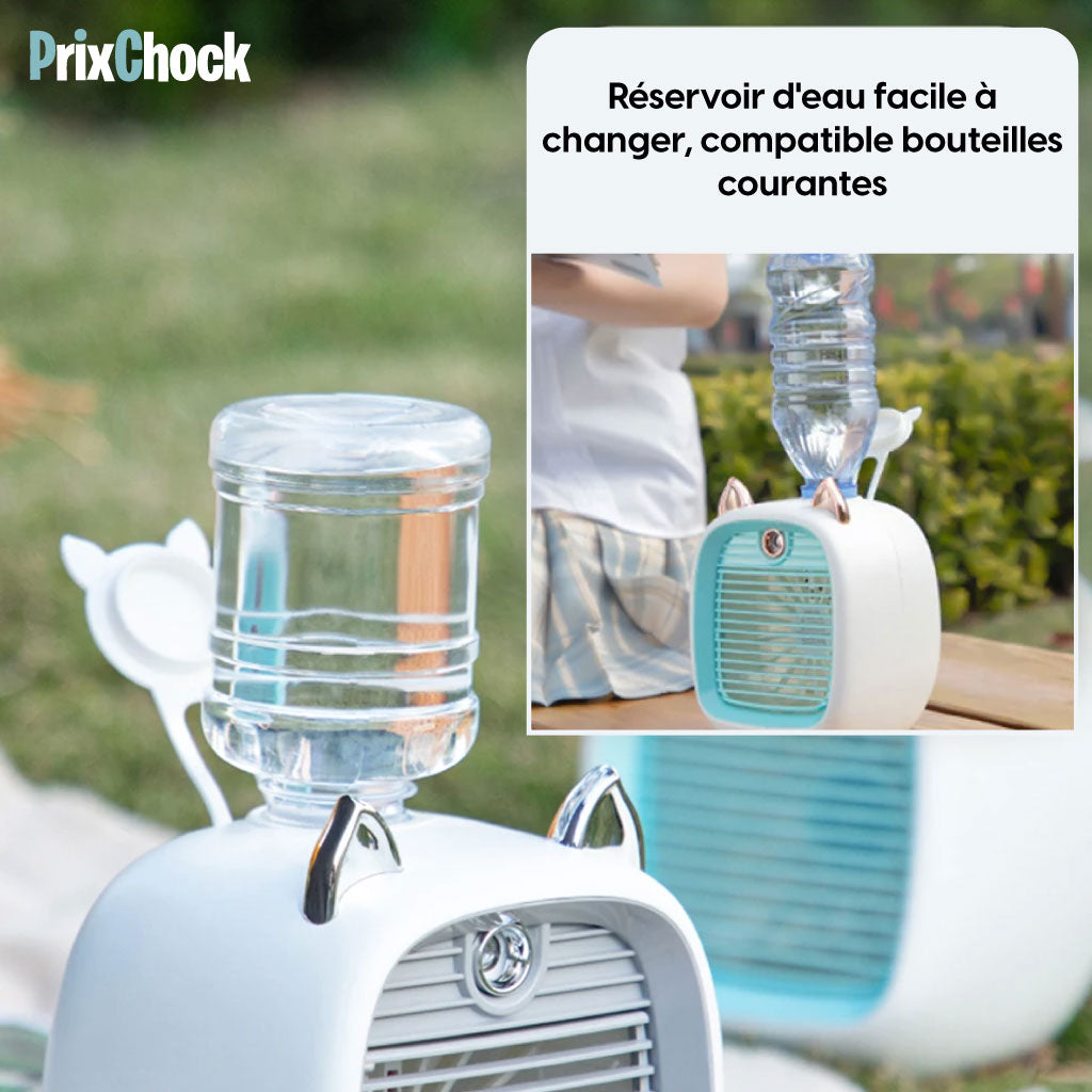 Humidificateur Ventilateur En Forme De Chat – Fraîcheur et Style pour Ton Espace !