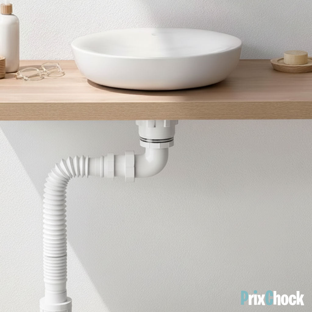 Siphon Flexible Universel – Évier & Lavabo
