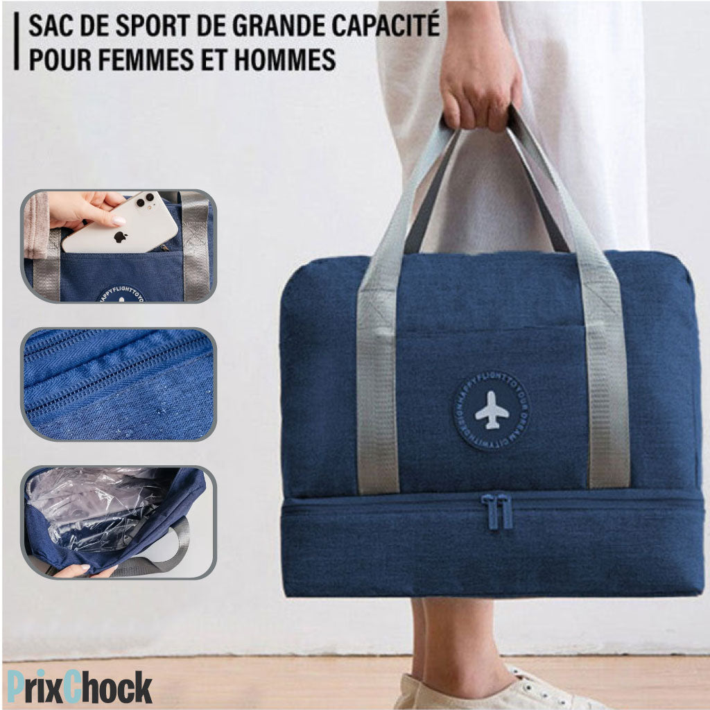 Sac À Main Multifonction Imperméable Avec Compartiment À Chaussures Pour Voyage , Sport Et Pique-nique.