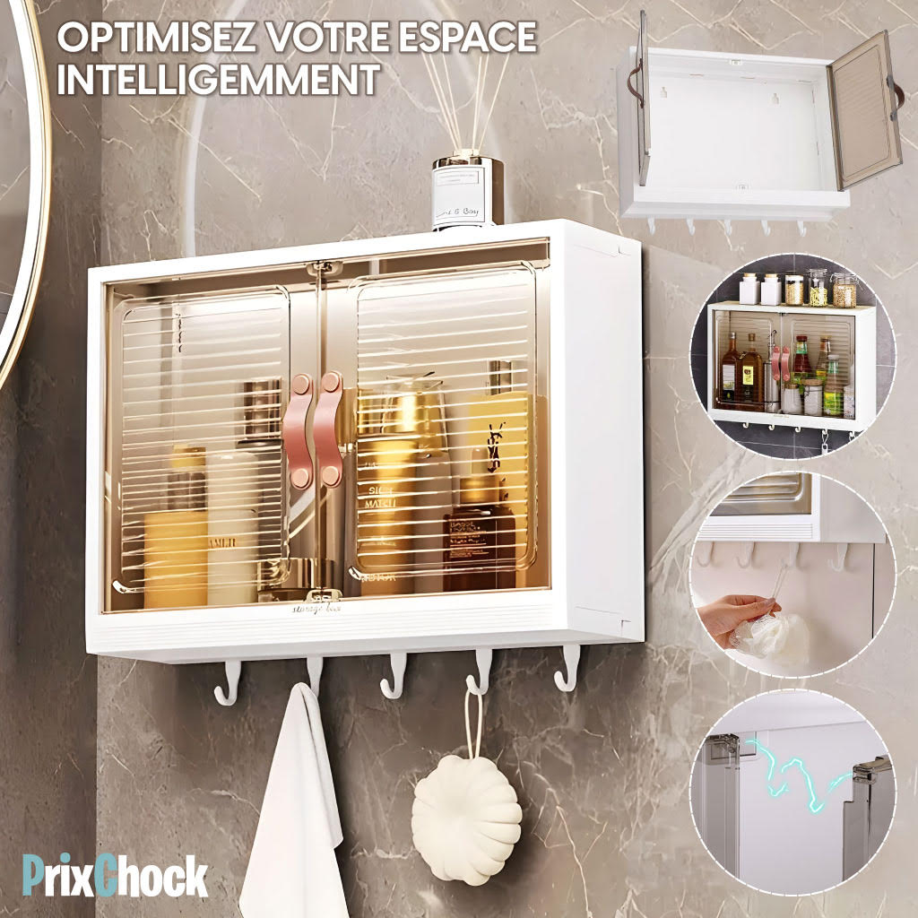 Organisateur Murale Multifonctionnelle Étanche Pour Cuisine Et Salle De Bain