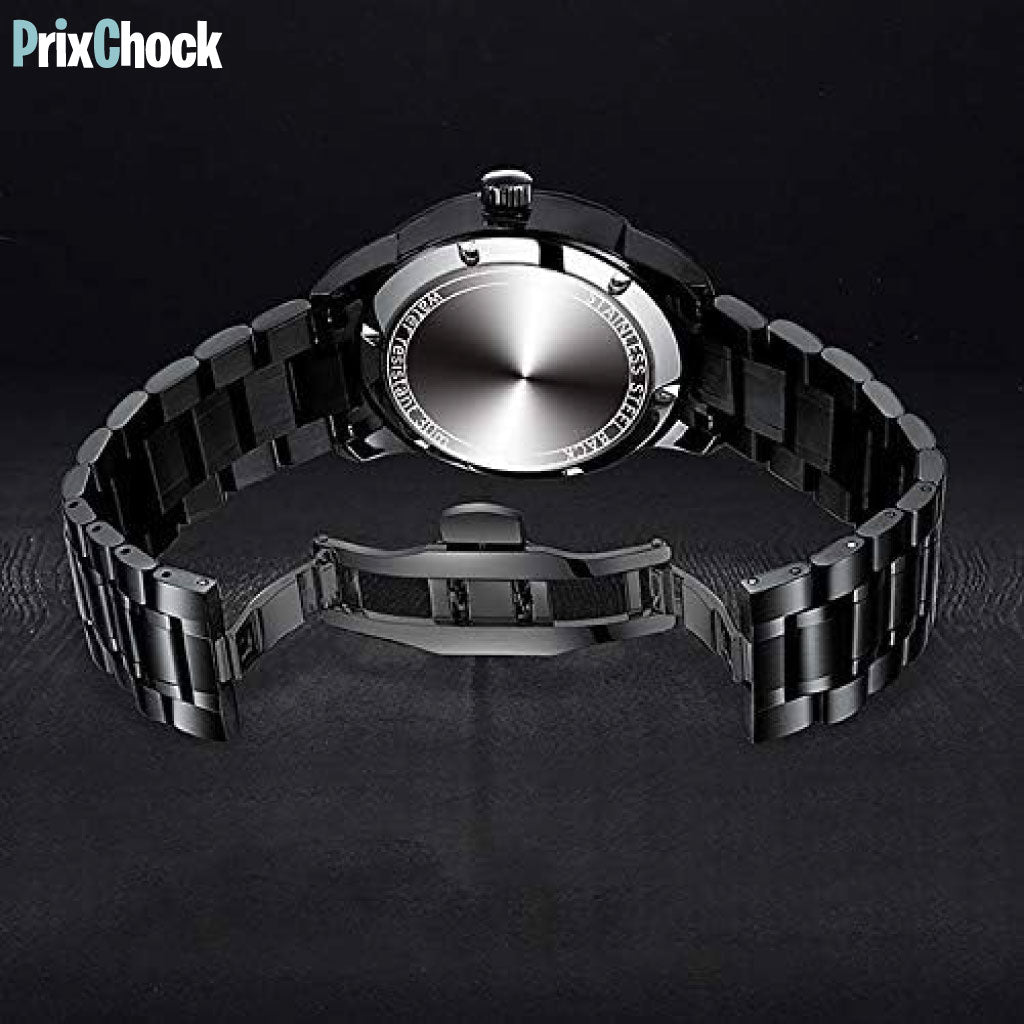 Montre Luxueuse En Forme De Roue Étanche En Acier Inoxydable Pour Hommes