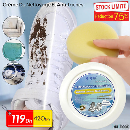 Crème Nettoyante Instantanée Pour Tâches De Chaussures – Pour Des Chaussures Comme Neuves