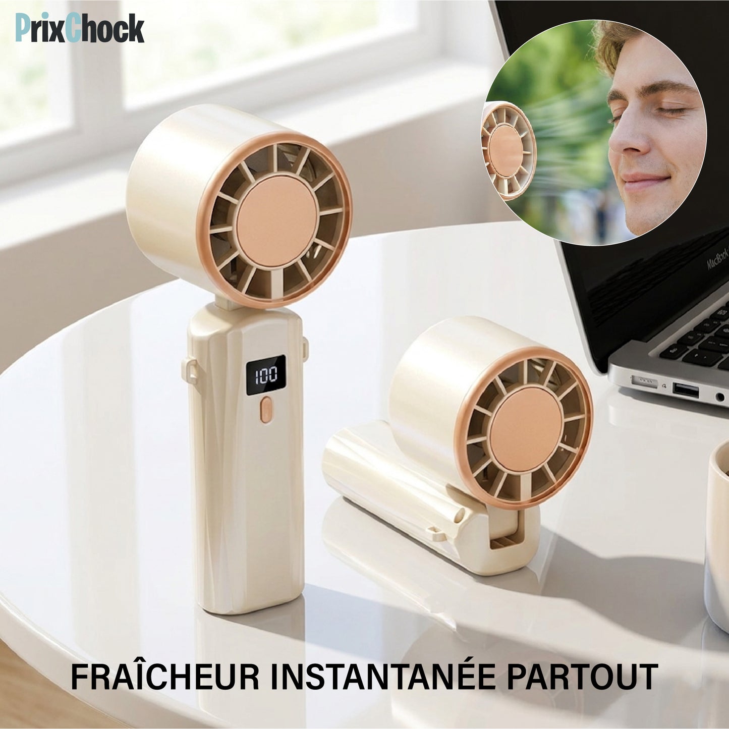 Ventilateur Portable Rechargeable