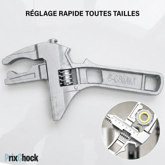 Clé Réglable – Outil de Plomberie Portable