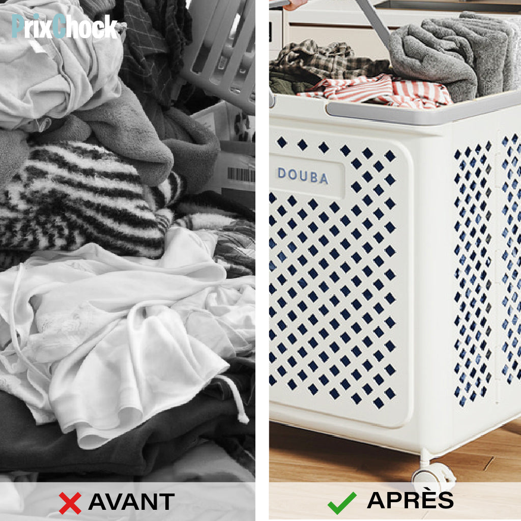 Panier à Linge avec Roulettes