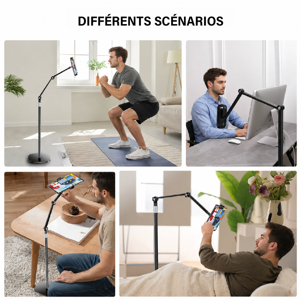 Support Téléphone sur Pied Réglable