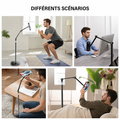 Support Téléphone sur Pied Réglable
