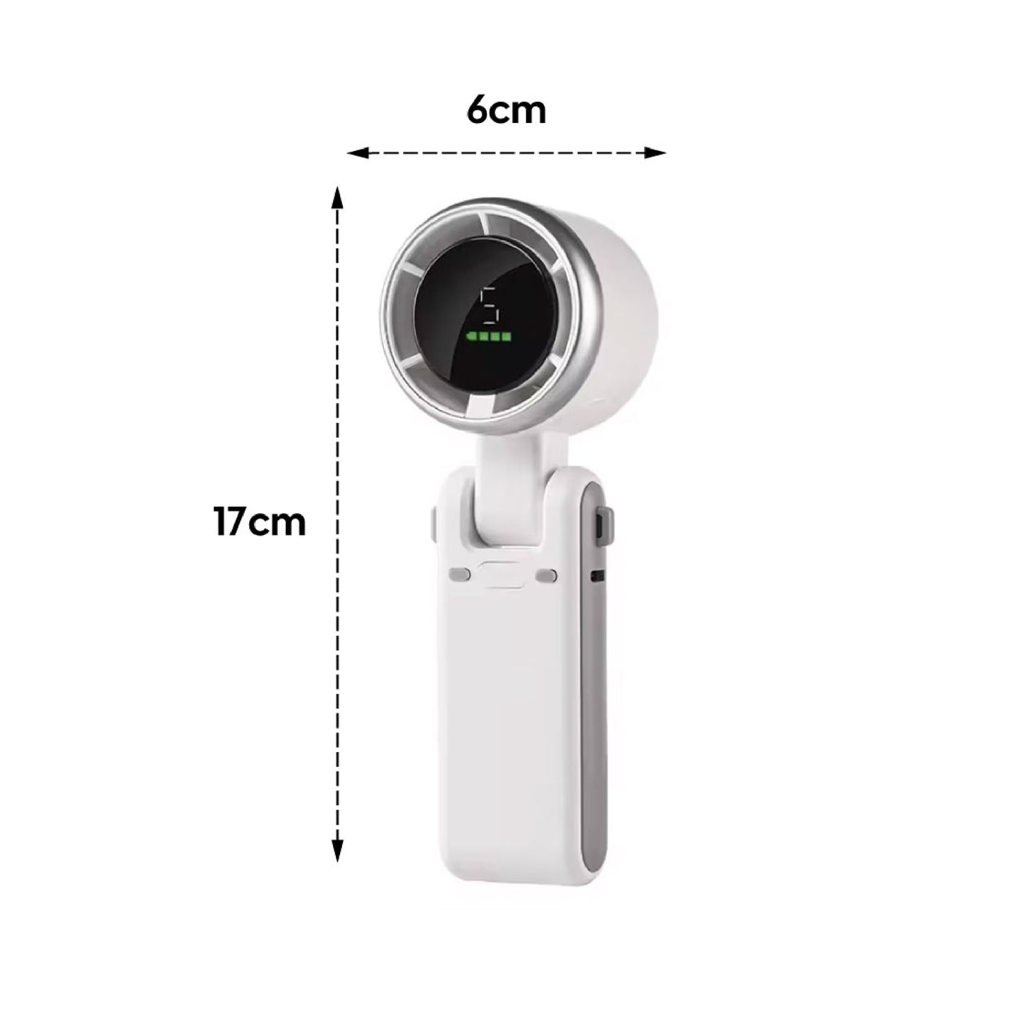 Ventilateur Portable Compact – Affichage Digital Et Format Rabattable