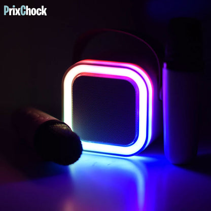 Karaoké Portable Sans Fil avec 2 Micros – L’Ambiance à Emporter Partout !