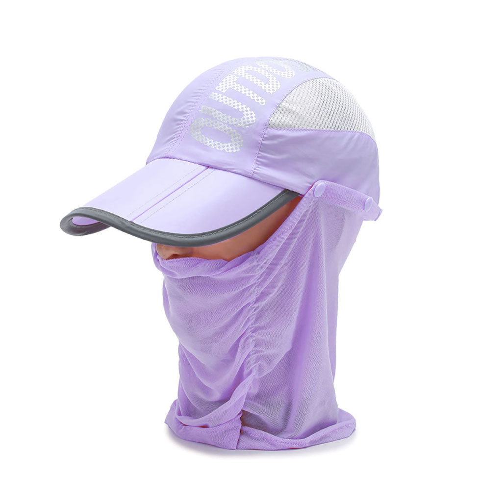 Chapeau De Soleil Anti-uv Léger Et Respirant Avec Protection Visage Et Cou – Protection Totale Contre Le Soleil