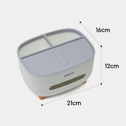 Boîte À Mouchoirs En Pvc Multifonction Avec Support De Télécommande