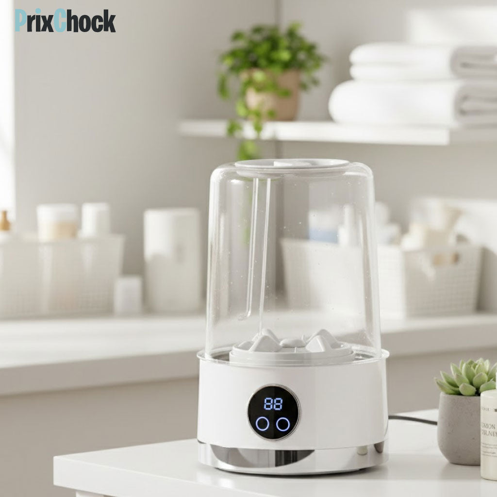 Mini Machine à Laver Intelligente Sans Fil – Compacte, Pratique & Efficace