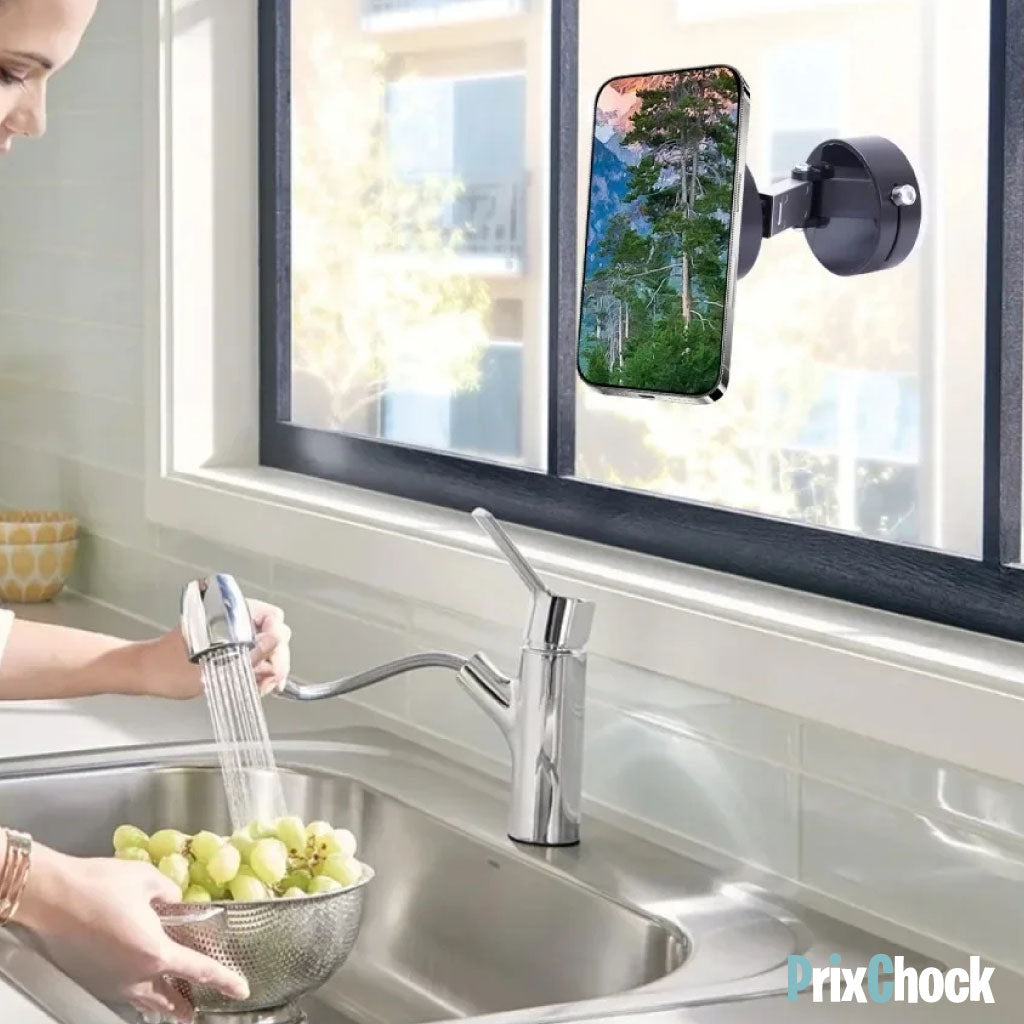 Mini Support Téléphone Ultra-Stable à Ventouse – Votre Smartphone Toujours à Portée de Vue
