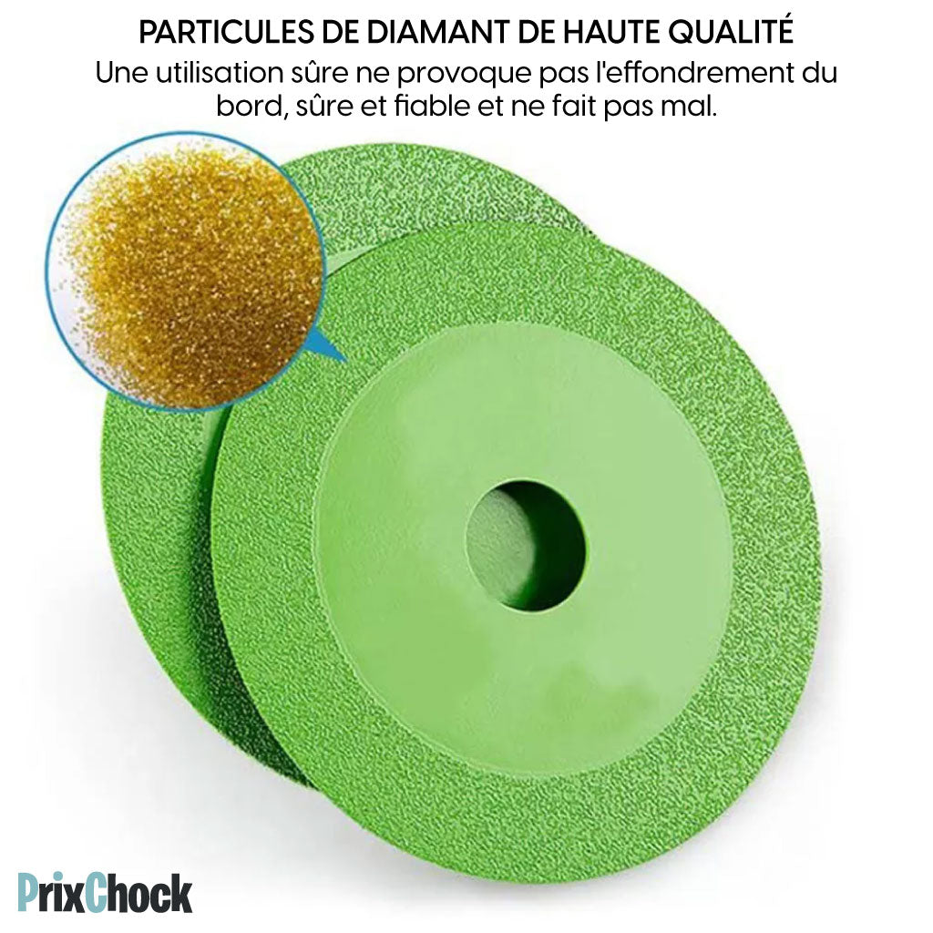 Disque Original Diamanté Pour Couper le Verre Pour Meuleuse D'angle 115x22.23x15mm