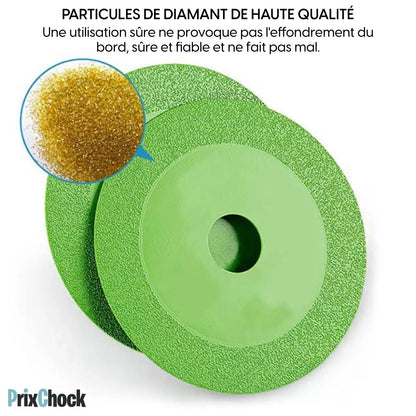 Disque Original Diamanté Pour Couper le Verre Pour Meuleuse D'angle 115x22.23x15mm